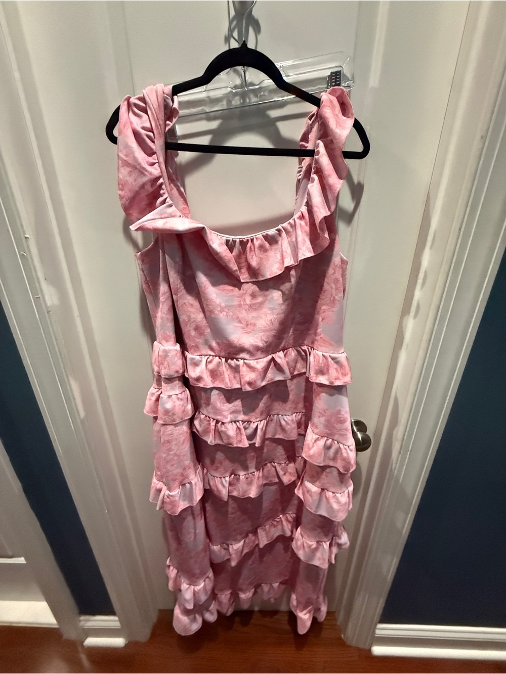 Show Me Your Mumu Pink Floral Tiered Maxi Dress